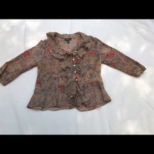 Ralph Lauren patterned top